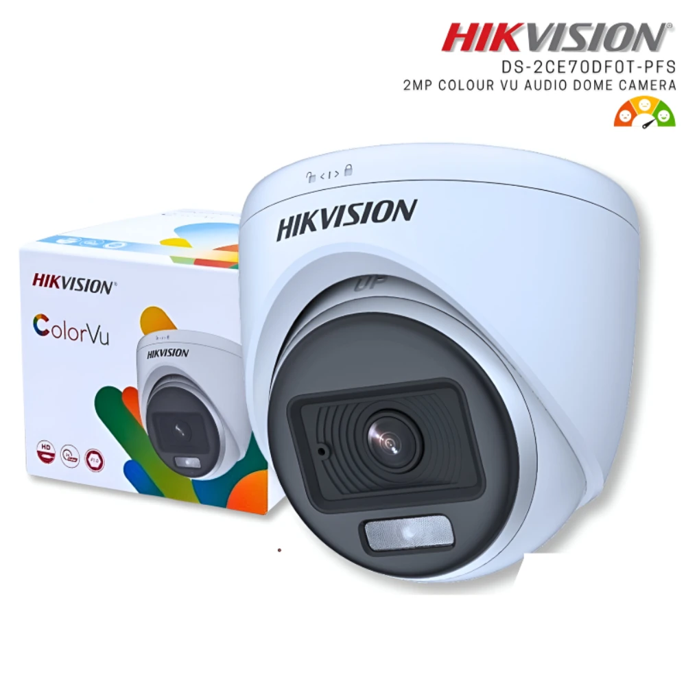 Hikvision 2MP ColorVu HD Dome Camera 2.8mm With Audio (2CE70DF0T-PFS) view 4